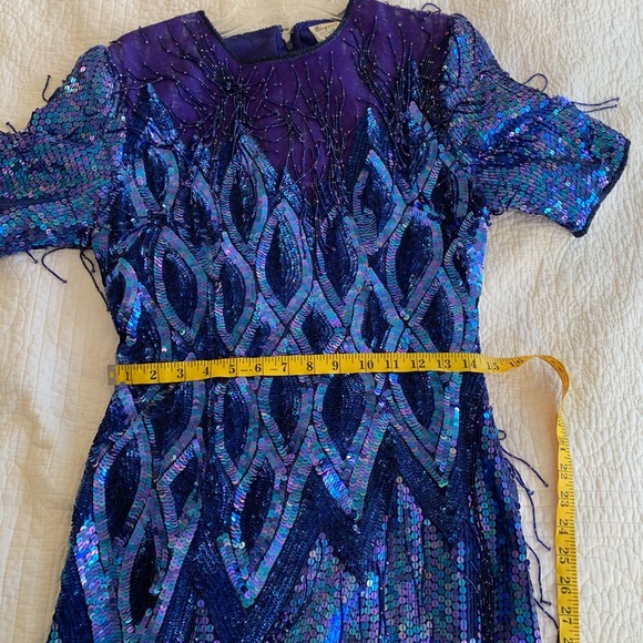 VINTAGE sequin flapper dress Elegance by Anujan - Picture 3 of 8